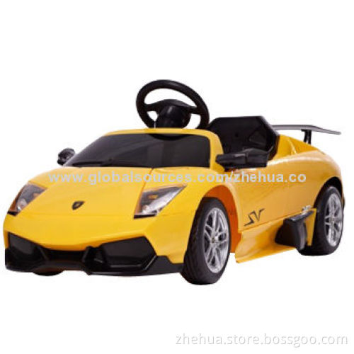 Promotional hot model Ride on 6V Electric Lamborghini-brand-licensed R/C ride on car toy With lights